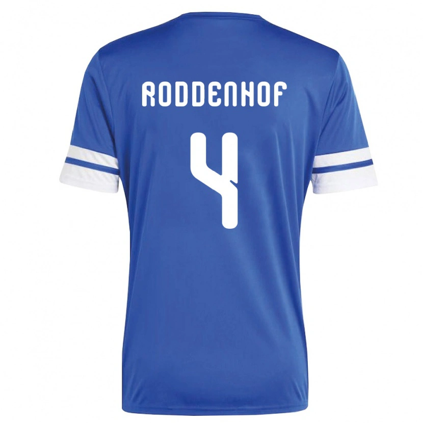 Danxen Män Curaçao Liyon Roddenhof #4 Marin Vit Hemmatröja Matchtröjor 26-28 Tröjor T-Tröja