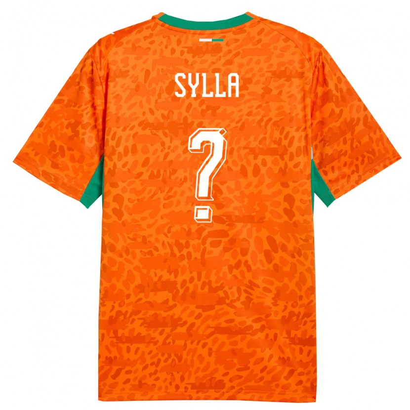 Danxen Män Elfenbenskusten Abakar Sylla #0 Orange Grön Vit Hemmatröja Matchtröjor 26-28 Tröjor T-Tröja