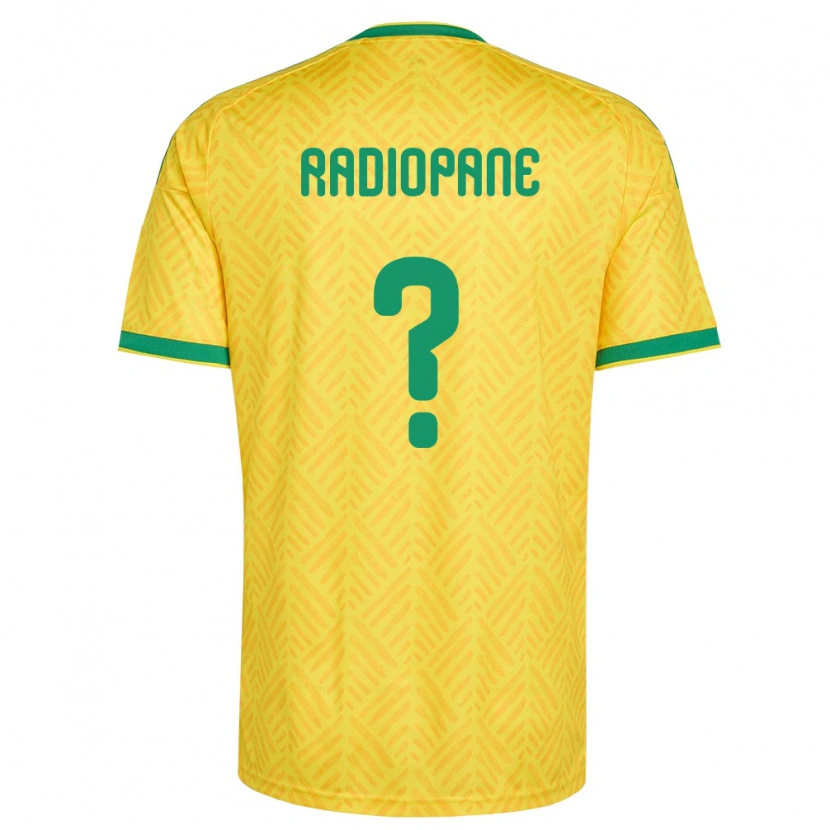 Danxen Män Sydafrika Boitumelo Radiopane #0 Gul Grön Hemmatröja Matchtröjor 26-28 Tröjor T-Tröja