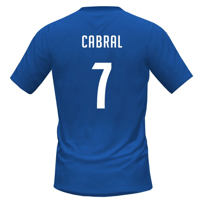 Danxen Män Kap Verde Jovane Cabral #7 Kunglig Blå Röd Hemmatröja Matchtröjor 26-28 Tröjor T-Tröja