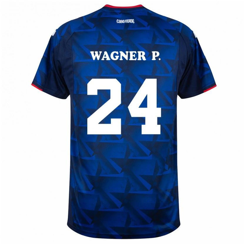 Danxen Män Kap Verde Wagner Pina #24 Kunglig Blå Röd Hemmatröja Matchtröjor 26-28 Tröjor T-Tröja