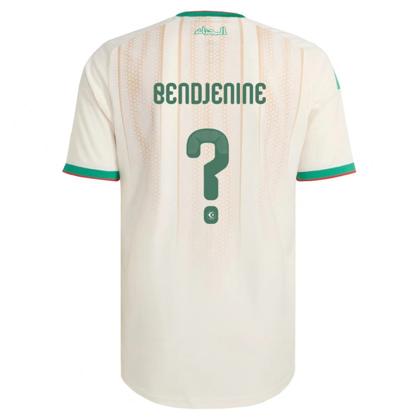 Danxen Män Algeriet Anes Bendjenine #0 Off-White Grön Röd Hemmatröja Matchtröjor 26-28 Tröjor T-Tröja