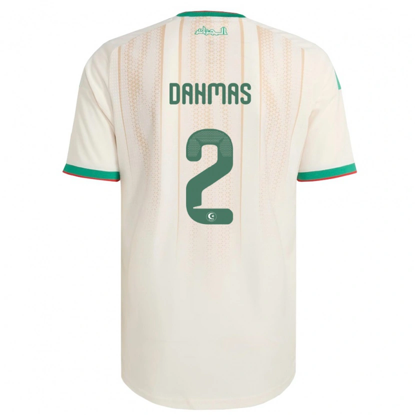 Danxen Män Algeriet Ayoub Dahmas #2 Off-White Grön Röd Hemmatröja Matchtröjor 26-28 Tröjor T-Tröja