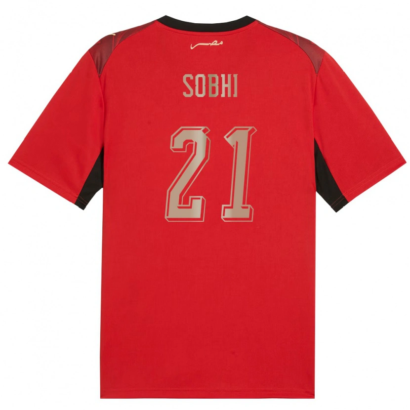 Danxen Män Egypten Khaled Sobhi #21 Röd Svart Guld Hemmatröja Matchtröjor 26-28 Tröjor T-Tröja