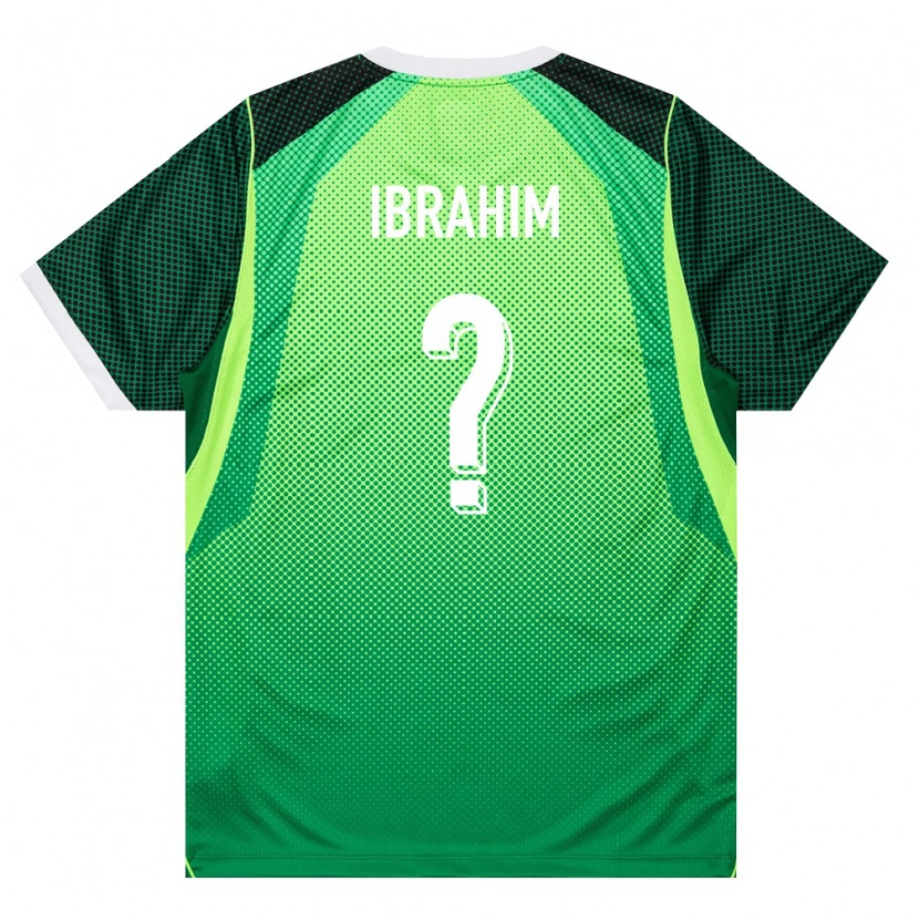 Danxen Män Nigeria Sunusi Ibrahim #0 Grön Vit Hemmatröja Matchtröjor 26-28 Tröjor T-Tröja
