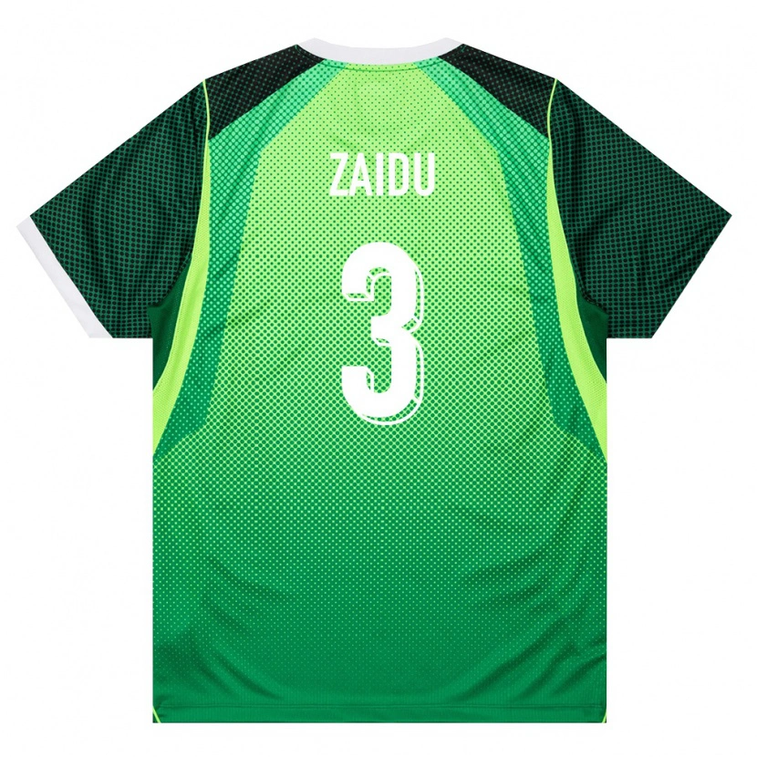 Danxen Män Nigeria Zaidu Sanusi #3 Grön Vit Hemmatröja Matchtröjor 26-28 Tröjor T-Tröja
