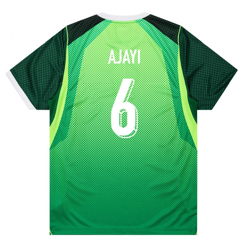 Danxen Män Nigeria Semi Ajayi #6 Grön Vit Hemmatröja Matchtröjor 26-28 Tröjor T-Tröja