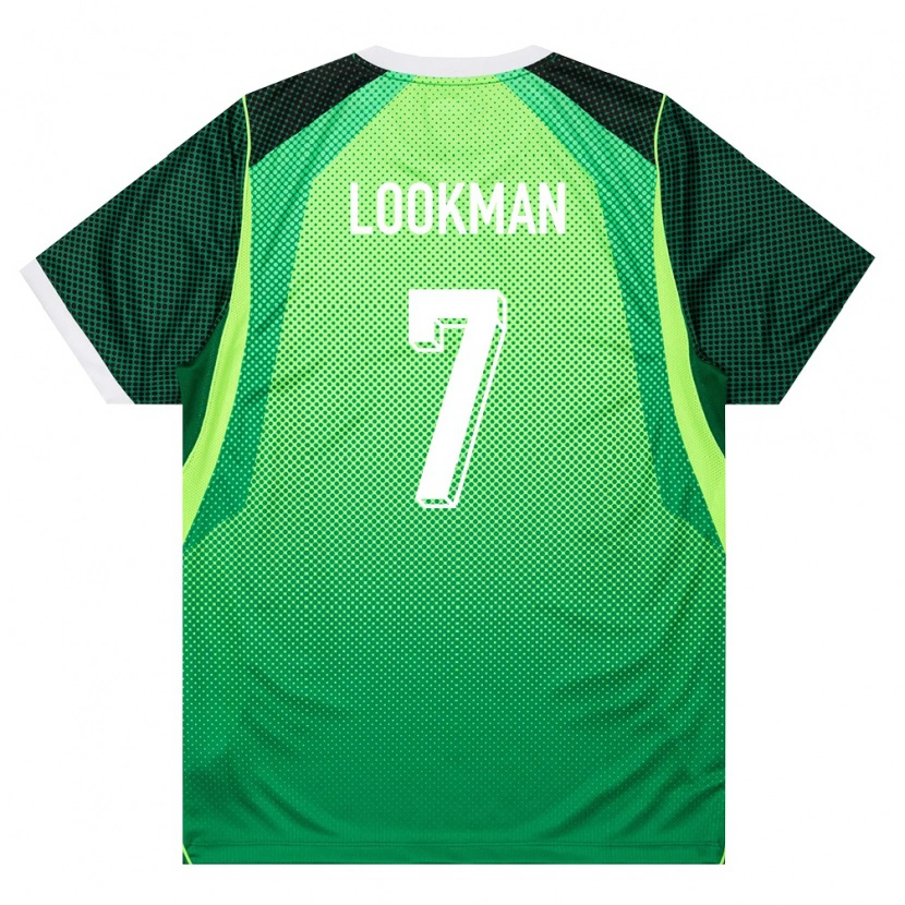 Danxen Män Nigeria Ademola Lookman #7 Grön Vit Hemmatröja Matchtröjor 26-28 Tröjor T-Tröja