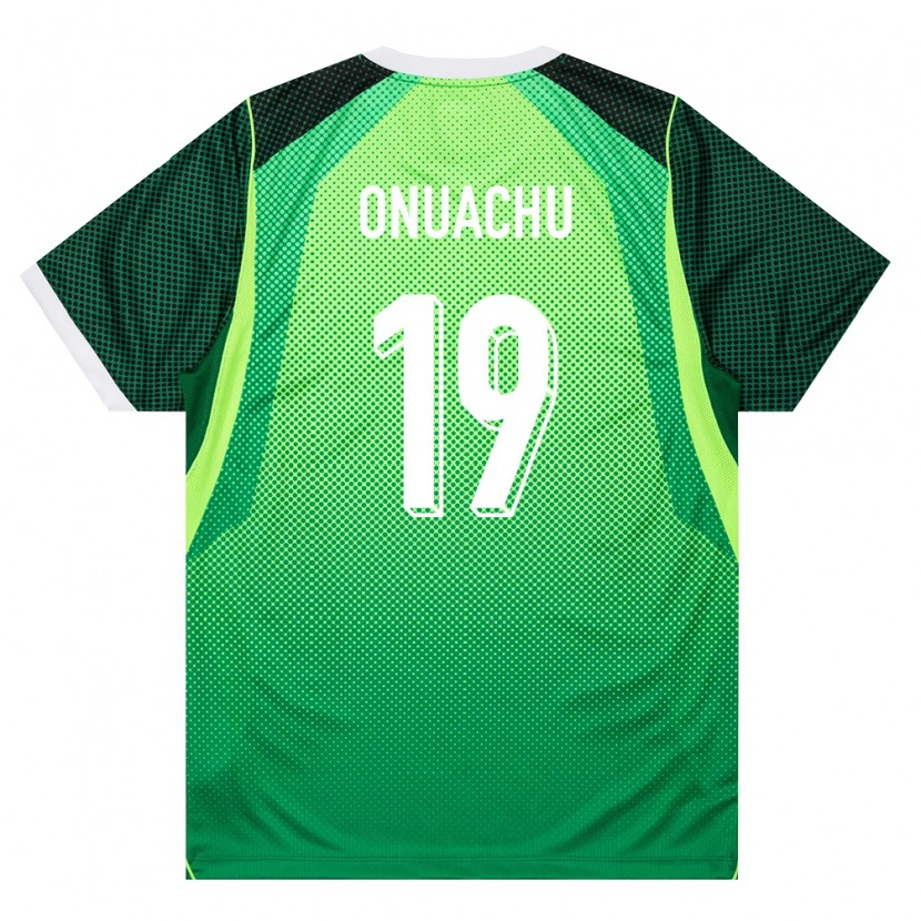 Danxen Män Nigeria Paul Onuachu #19 Grön Vit Hemmatröja Matchtröjor 26-28 Tröjor T-Tröja