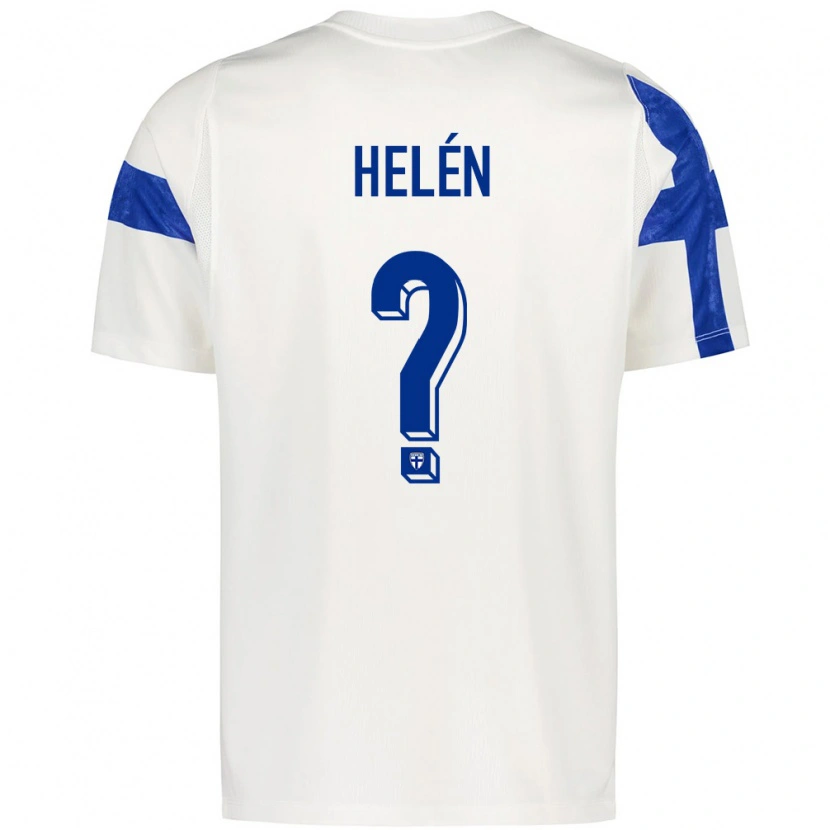 Danxen Män Finland Onni Helén #0 Vit Blå Hemmatröja Matchtröjor 26-28 Tröjor T-Tröja