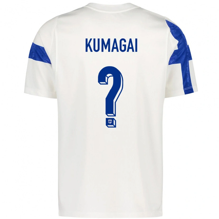Danxen Män Finland Hide Kumagai #0 Vit Blå Hemmatröja Matchtröjor 26-28 Tröjor T-Tröja