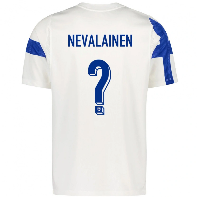 Danxen Män Finland Joakim Nevalainen #0 Vit Blå Hemmatröja Matchtröjor 26-28 Tröjor T-Tröja