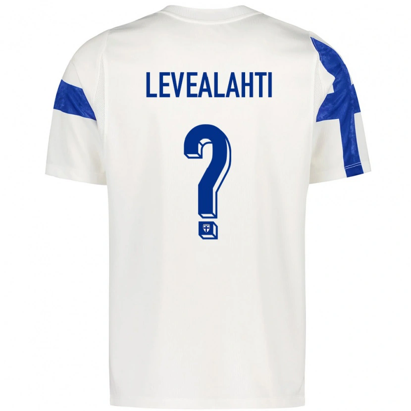 Danxen Män Finland Emil Leveälahti #0 Vit Blå Hemmatröja Matchtröjor 26-28 Tröjor T-Tröja
