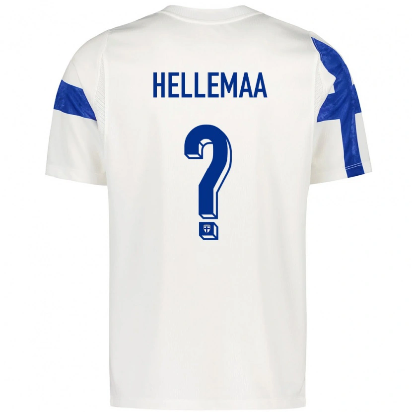Danxen Män Finland Altti Hellemaa #0 Vit Blå Hemmatröja Matchtröjor 26-28 Tröjor T-Tröja