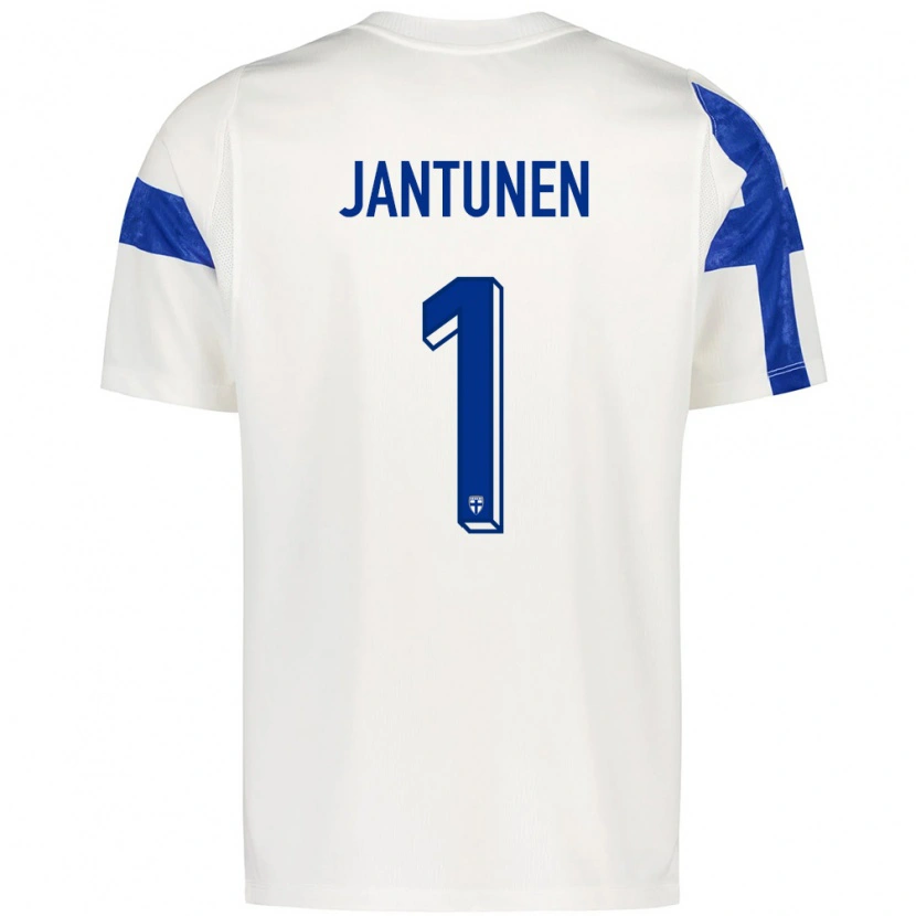 Danxen Män Finland Jaaso Jantunen #1 Vit Blå Hemmatröja Matchtröjor 26-28 Tröjor T-Tröja