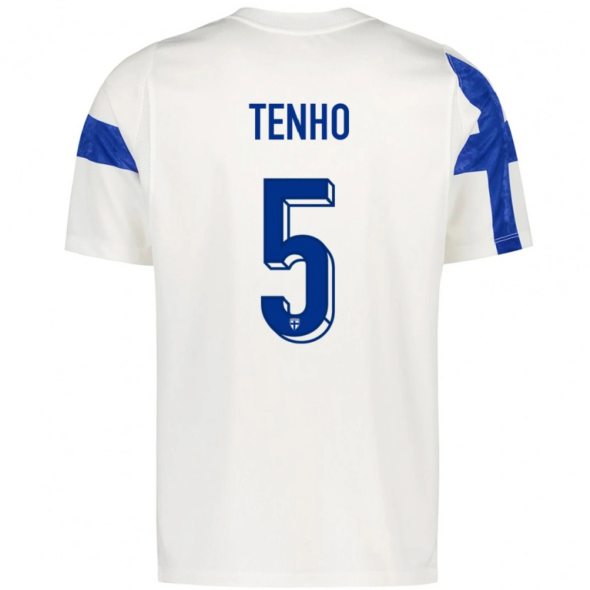 Danxen Män Finland Miro Tenho #5 Vit Blå Hemmatröja Matchtröjor 26-28 Tröjor T-Tröja
