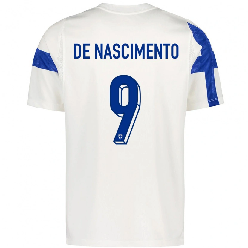 Danxen Män Finland Jay De Nascimento #9 Vit Blå Hemmatröja Matchtröjor 26-28 Tröjor T-Tröja