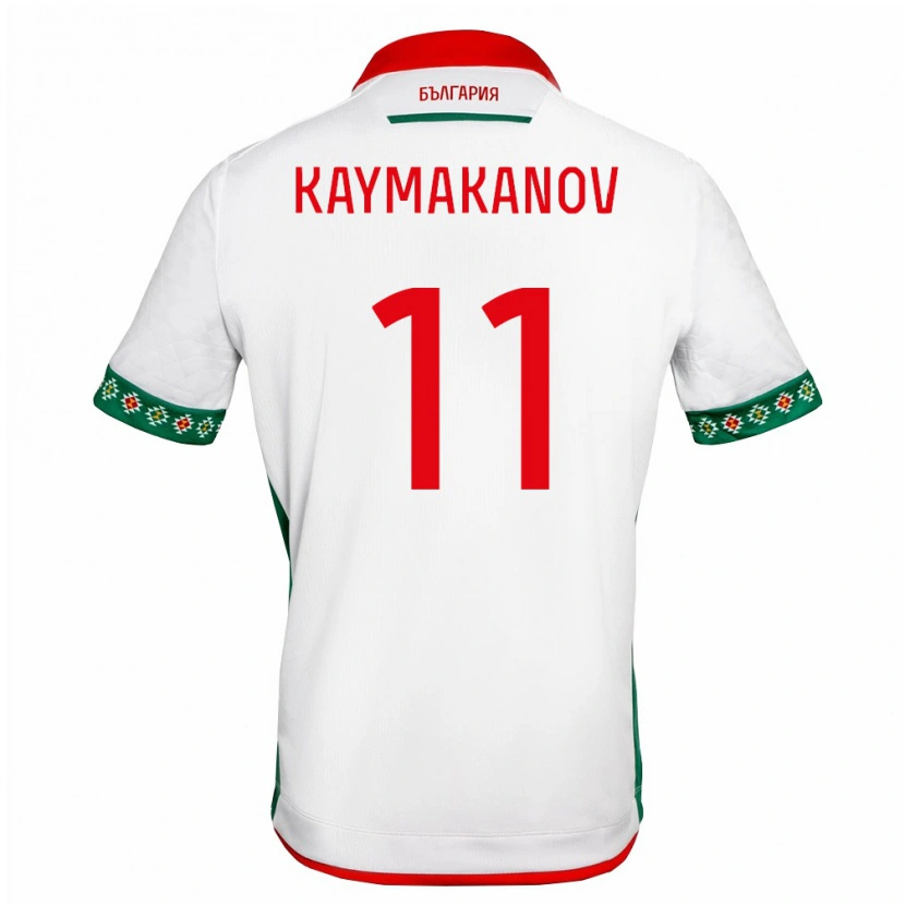 Danxen Män Bulgarien Vasil Kaymakanov #11 Vit Grön Röd Hemmatröja Matchtröjor 26-28 Tröjor T-Tröja