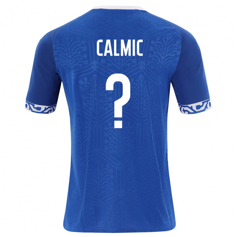 Danxen Män Moldavien Ion Calmic #0 Kunglig Blå Vit Hemmatröja Matchtröjor 26-28 Tröjor T-Tröja