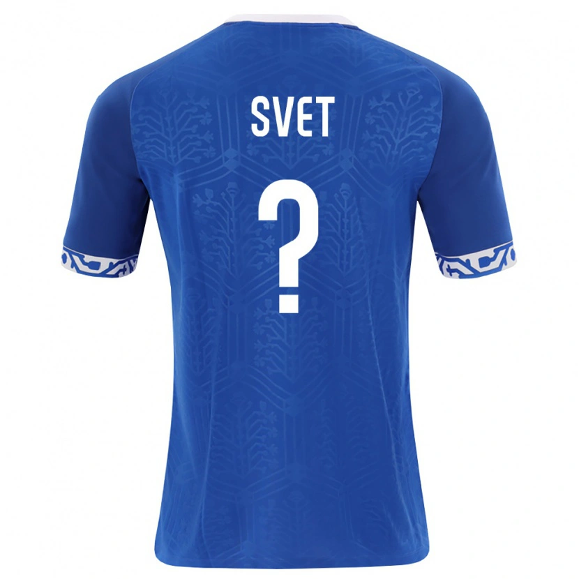 Danxen Män Moldavien Stanislav Svet #0 Kunglig Blå Vit Hemmatröja Matchtröjor 26-28 Tröjor T-Tröja