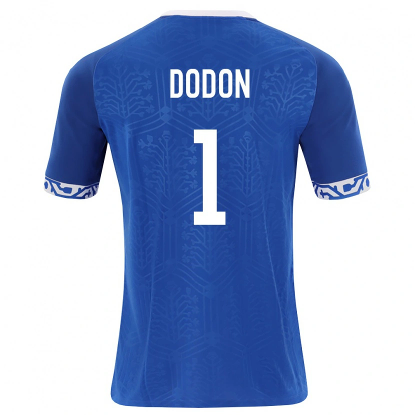 Danxen Män Moldavien Victor Dodon #1 Kunglig Blå Vit Hemmatröja Matchtröjor 26-28 Tröjor T-Tröja
