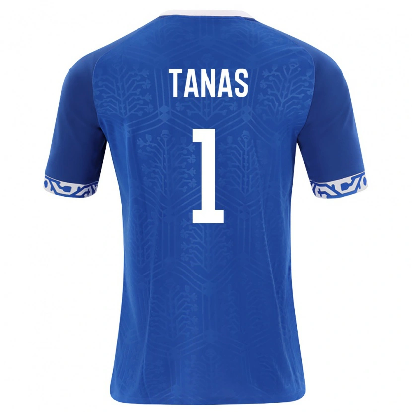 Danxen Män Moldavien Gabriel Tanas #1 Kunglig Blå Vit Hemmatröja Matchtröjor 26-28 Tröjor T-Tröja