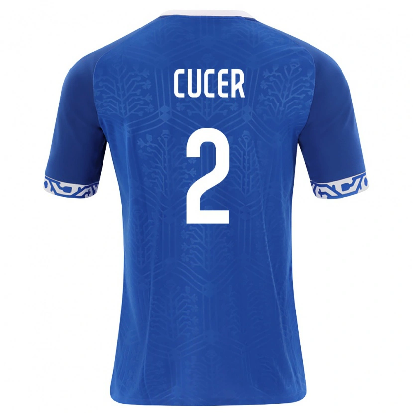 Danxen Män Moldavien Daniel Cucer #2 Kunglig Blå Vit Hemmatröja Matchtröjor 26-28 Tröjor T-Tröja