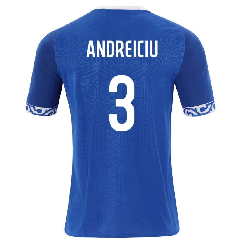 Danxen Män Moldavien Danil Andreiciu #3 Kunglig Blå Vit Hemmatröja Matchtröjor 26-28 Tröjor T-Tröja
