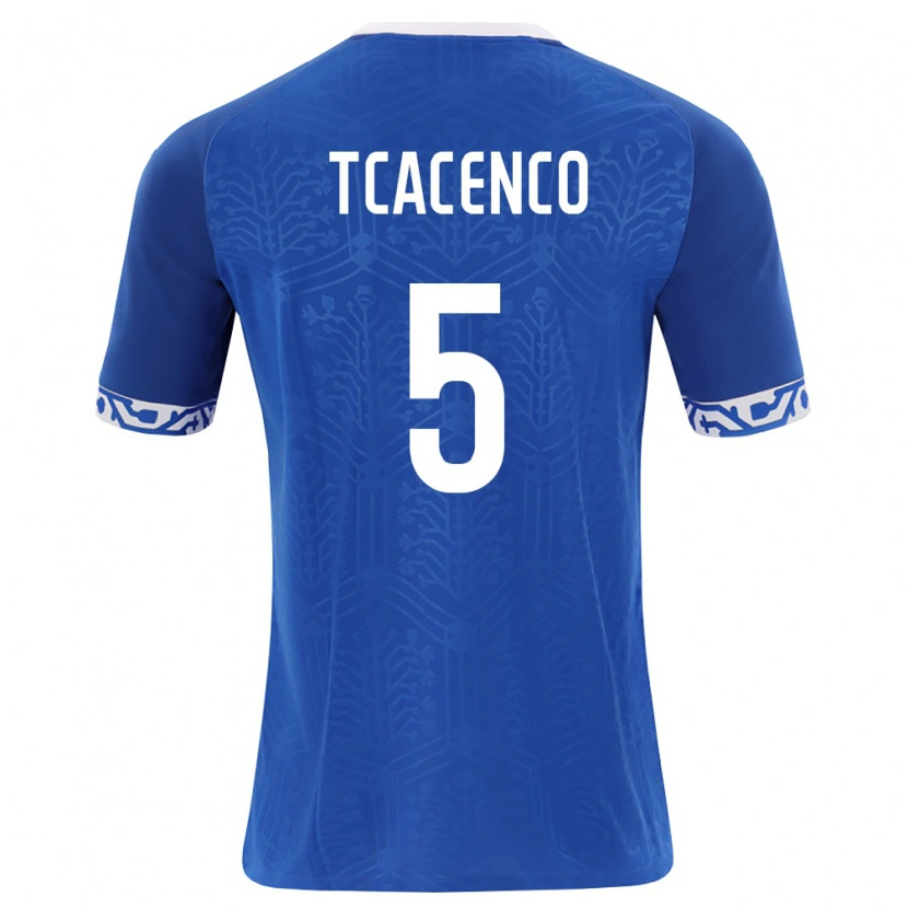 Danxen Män Moldavien Christian Tcacenco #5 Kunglig Blå Vit Hemmatröja Matchtröjor 26-28 Tröjor T-Tröja