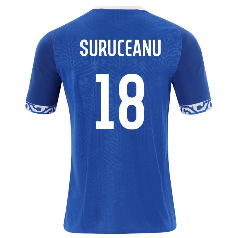Danxen Män Moldavien Sebastian Suruceanu #18 Kunglig Blå Vit Hemmatröja Matchtröjor 26-28 Tröjor T-Tröja