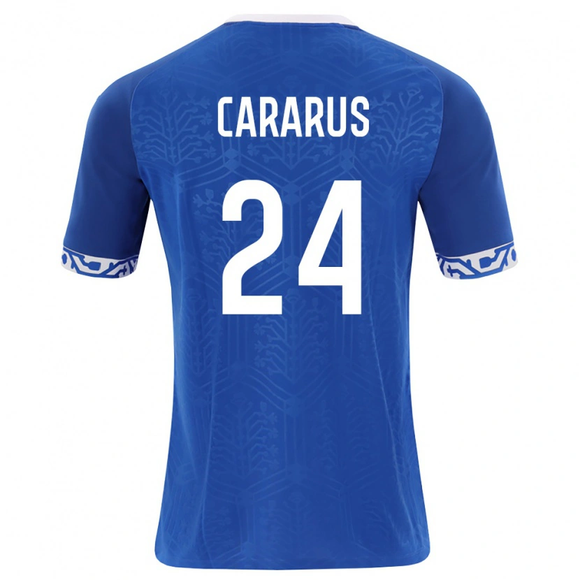 Danxen Män Moldavien Ion Cărăruș #24 Kunglig Blå Vit Hemmatröja Matchtröjor 26-28 Tröjor T-Tröja