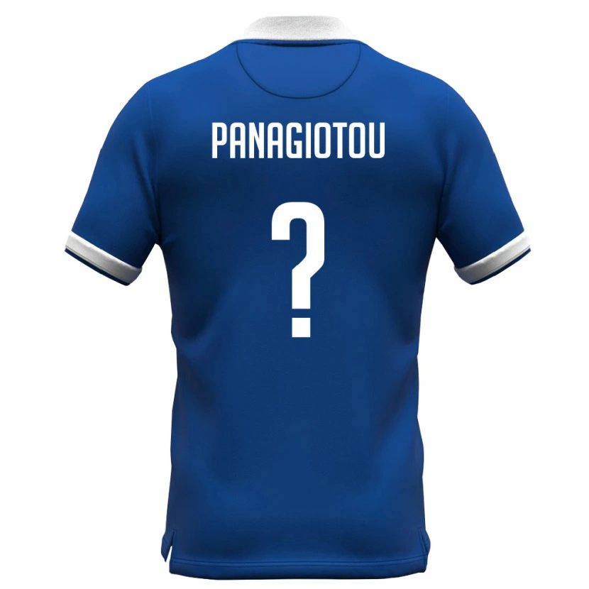 Danxen Män Cypern Orestis Panagiotou #0 Kunglig Blå Vit Hemmatröja Matchtröjor 26-28 Tröjor T-Tröja