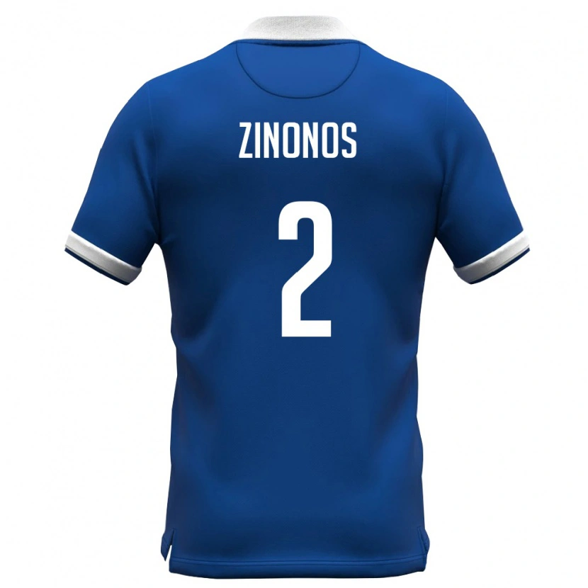 Danxen Män Cypern Nearchos Zinonos #2 Kunglig Blå Vit Hemmatröja Matchtröjor 26-28 Tröjor T-Tröja