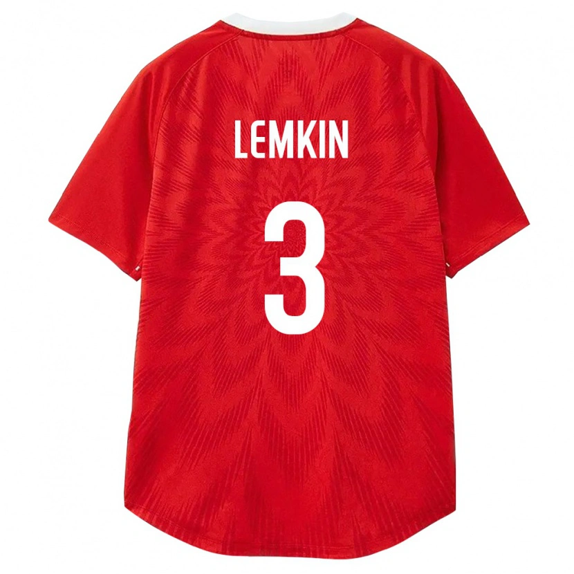 Danxen Män Ryssland Egor Lemkin #3 Röd Vit Brun Hemmatröja Matchtröjor 26-28 Tröjor T-Tröja