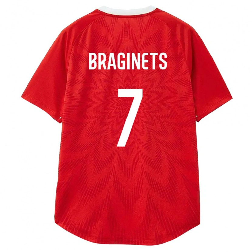 Danxen Män Ryssland Aleksandr Braginets #7 Röd Vit Brun Hemmatröja Matchtröjor 26-28 Tröjor T-Tröja