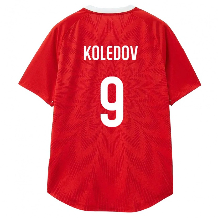 Danxen Män Ryssland Aleksandr Koledov #9 Röd Vit Brun Hemmatröja Matchtröjor 26-28 Tröjor T-Tröja