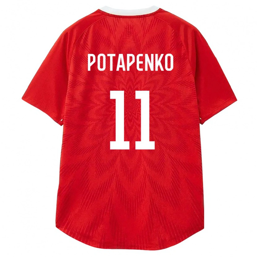 Danxen Män Ryssland Egor Potapenko #11 Röd Vit Brun Hemmatröja Matchtröjor 26-28 Tröjor T-Tröja