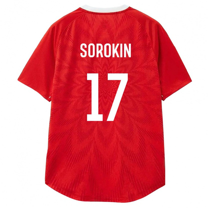 Danxen Män Ryssland Ivan Sorokin #17 Röd Vit Brun Hemmatröja Matchtröjor 26-28 Tröjor T-Tröja