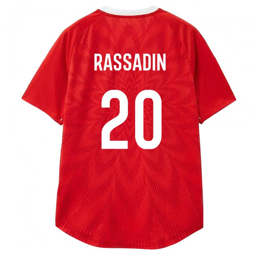 Danxen Män Ryssland Vadim Rassadin #20 Röd Vit Brun Hemmatröja Matchtröjor 26-28 Tröjor T-Tröja