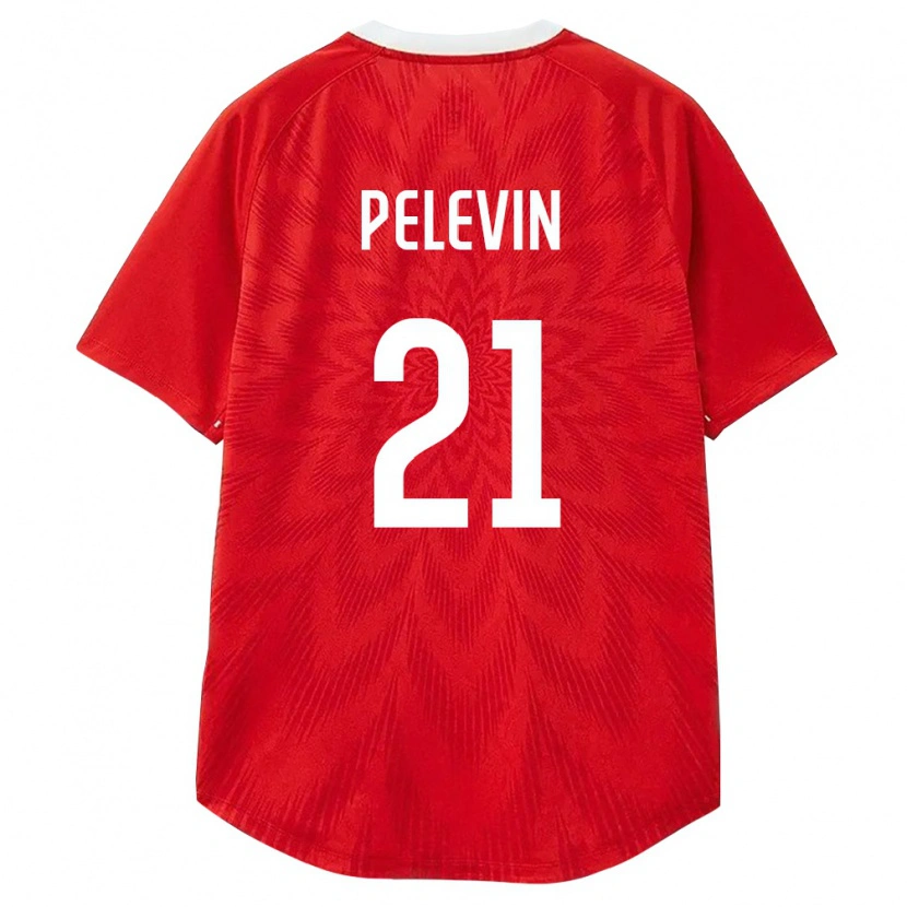 Danxen Män Ryssland Pavel Pelevin #21 Röd Vit Brun Hemmatröja Matchtröjor 26-28 Tröjor T-Tröja
