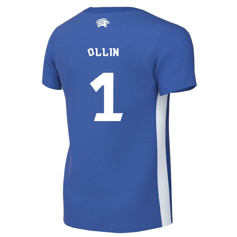 Danxen Män Estland Harly Ollin #1 Mörkblå Vit Hemmatröja Matchtröjor 26-28 Tröjor T-Tröja