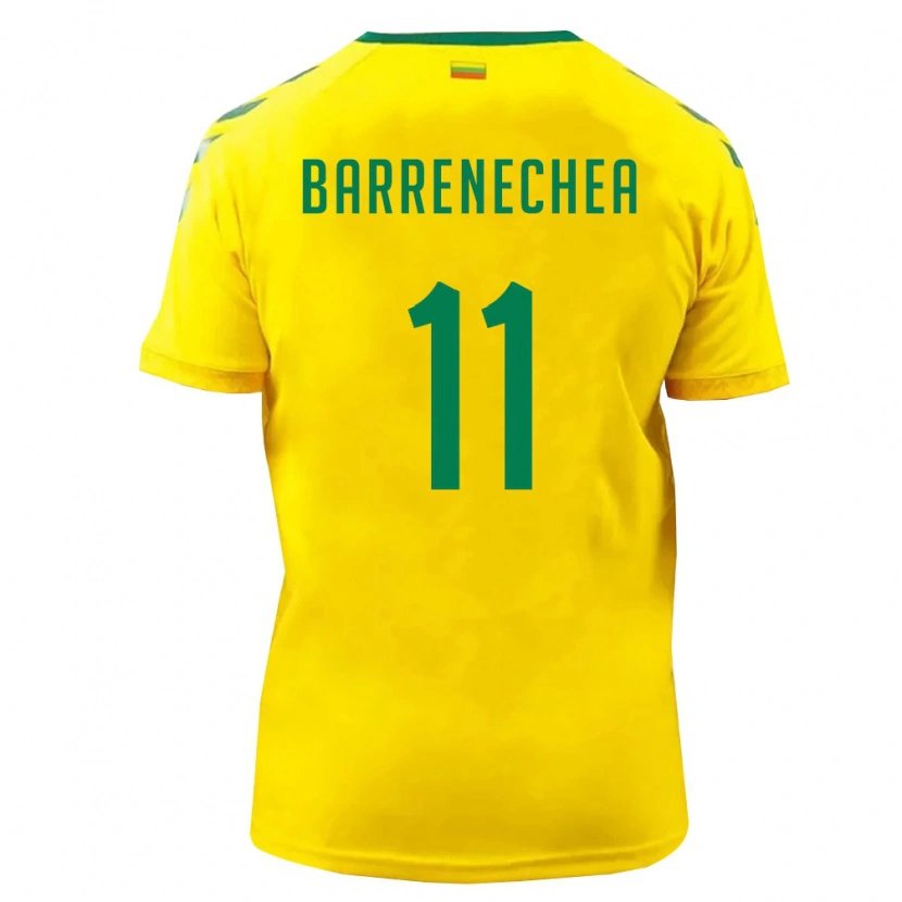 Danxen Män Litauen Felipe Barrenechea #11 Gul Grön Hemmatröja Matchtröjor 26-28 Tröjor T-Tröja