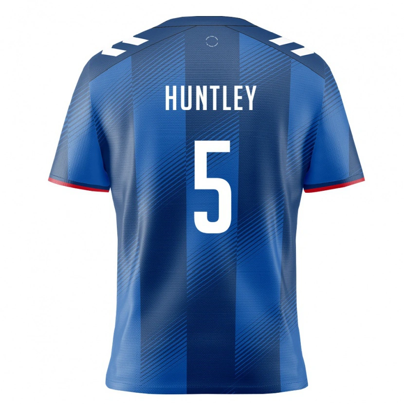 Danxen Män Puerto Rico Marcelo Huntley #5 Kunglig Blå Röd Vit Hemmatröja Matchtröjor 26-28 Tröjor T-Tröja