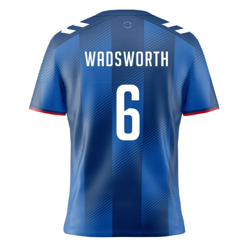 Danxen Män Puerto Rico Lleyton Wadsworth #6 Kunglig Blå Röd Vit Hemmatröja Matchtröjor 26-28 Tröjor T-Tröja
