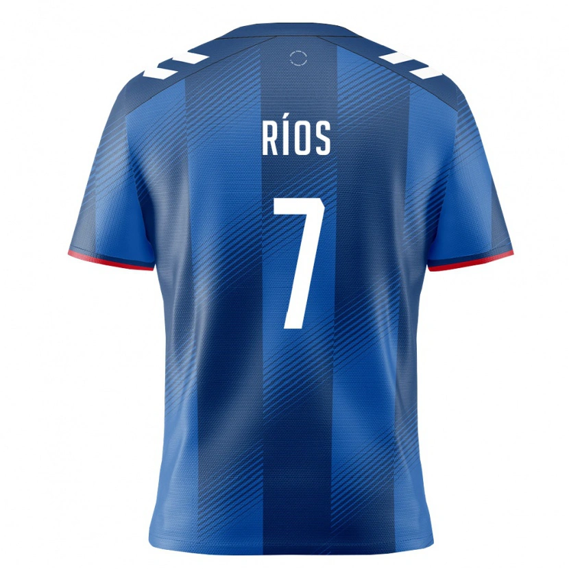 Danxen Män Puerto Rico Edwin Ríos #7 Kunglig Blå Röd Vit Hemmatröja Matchtröjor 26-28 Tröjor T-Tröja