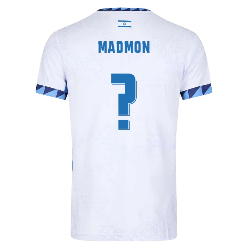 Danxen Män Israel Elad Madmon #0 Vit Ljusblå Hemmatröja Matchtröjor 26-28 Tröjor T-Tröja