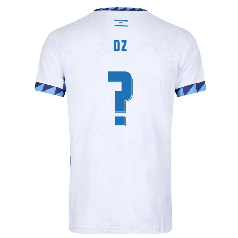 Danxen Män Israel Yehonatan Oz #0 Vit Ljusblå Hemmatröja Matchtröjor 26-28 Tröjor T-Tröja