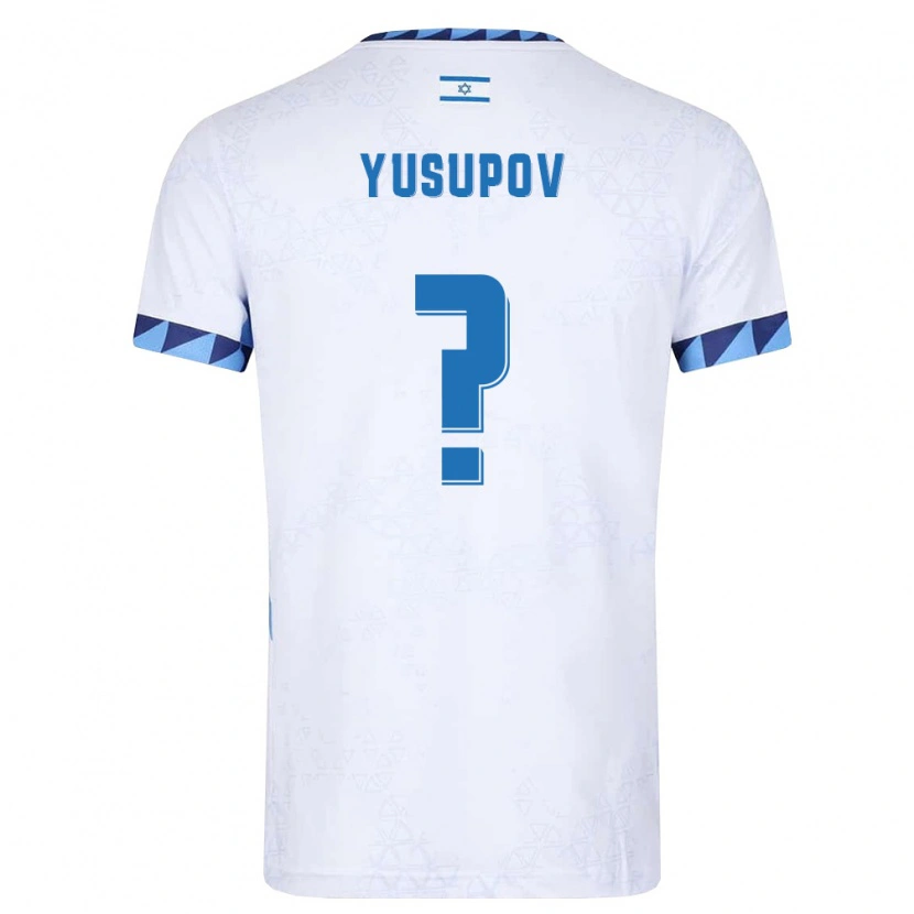 Danxen Män Israel Yan Yusupov #0 Vit Ljusblå Hemmatröja Matchtröjor 26-28 Tröjor T-Tröja