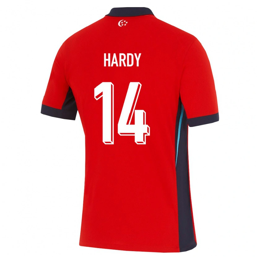 Danxen Män Singapore Ryu Hardy #14 Röd Vit Svart Hemmatröja Matchtröjor 26-28 Tröjor T-Tröja