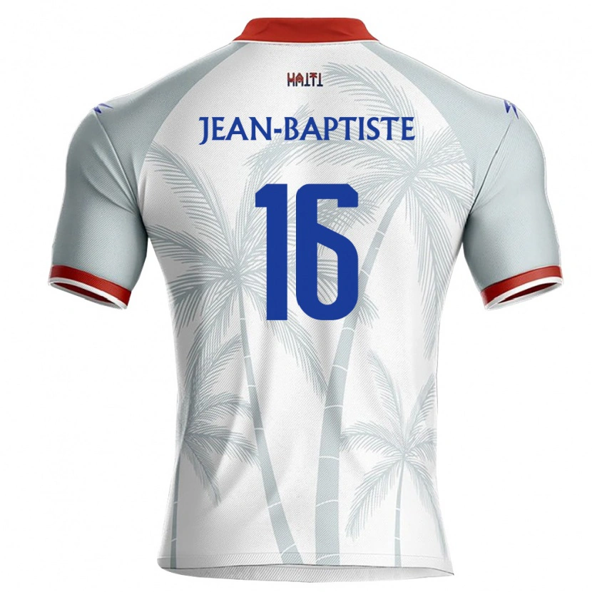 Danxen Män Haiti Sonson Jean-Baptiste #16 Vit Röd Grå Bortatröja Matchtröjor 26-28 Tröjor T-Tröja